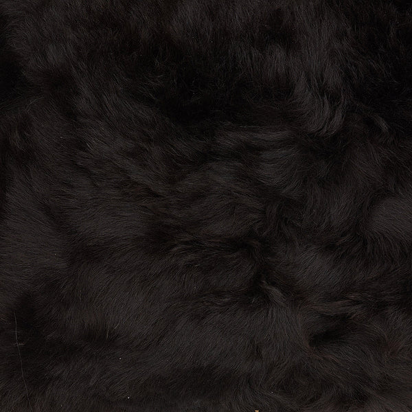 <p>Shorn Icelandic Sheepskin Fleece - Black Brown</p>